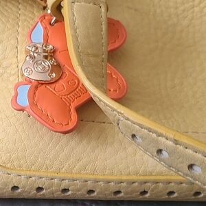 Coach Maize Yellow Satchel with Pony Charm